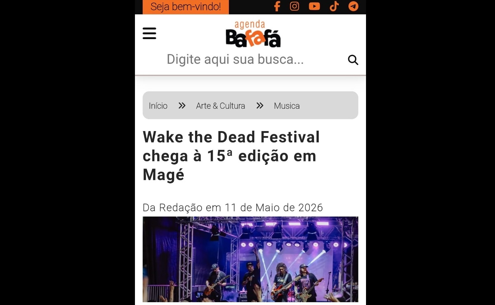 Matéria na Rádio Cidade