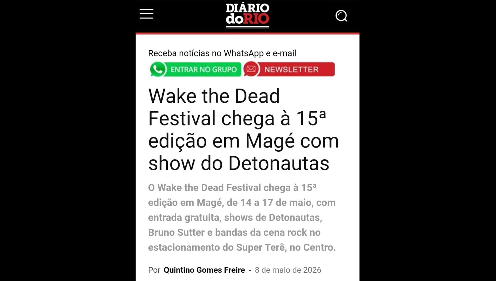 Matéria na Revista Cifras