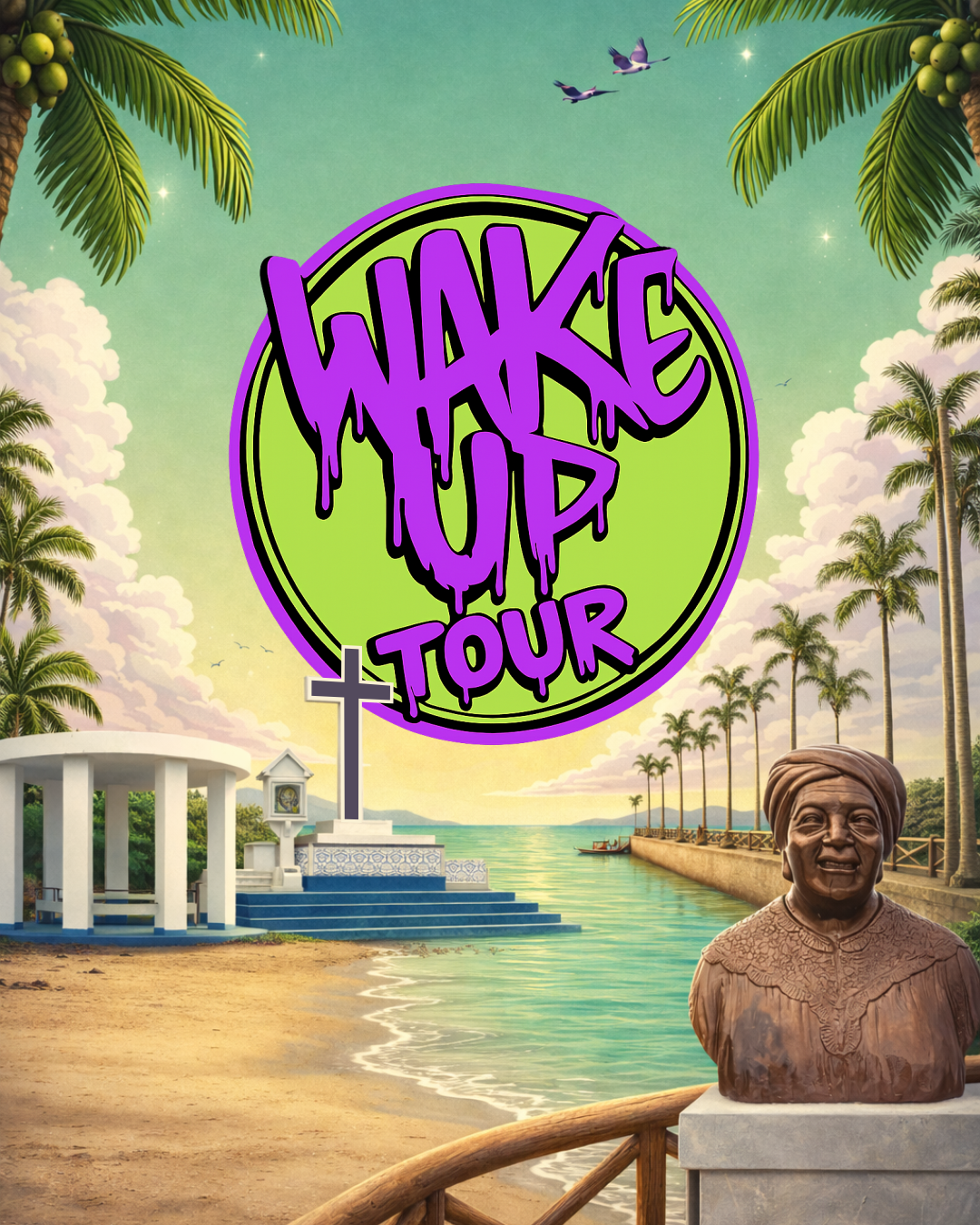 Capa Wake Up Tour — passeio cultural por Magé